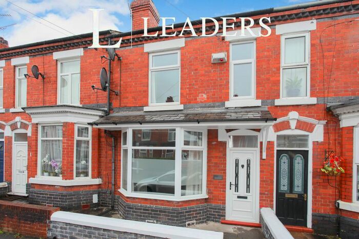 3 Bedroom Terraced House To Rent In Westminster Street, Crewe, CW2