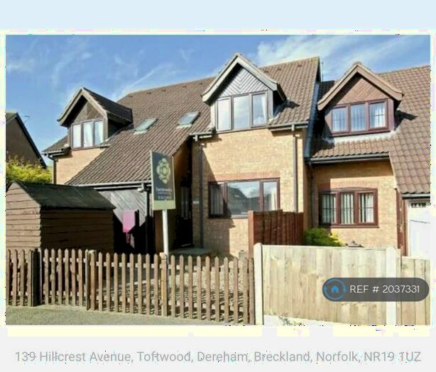 1 Bedroom Terraced House To Rent In Hillcrest Avenue, Dereham, NR19