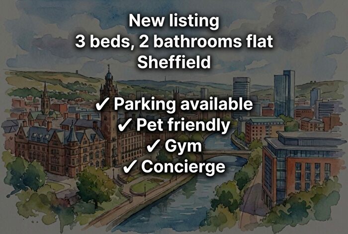 3 Bedroom Flat To Rent In Thomas Street, Sheffield, S3