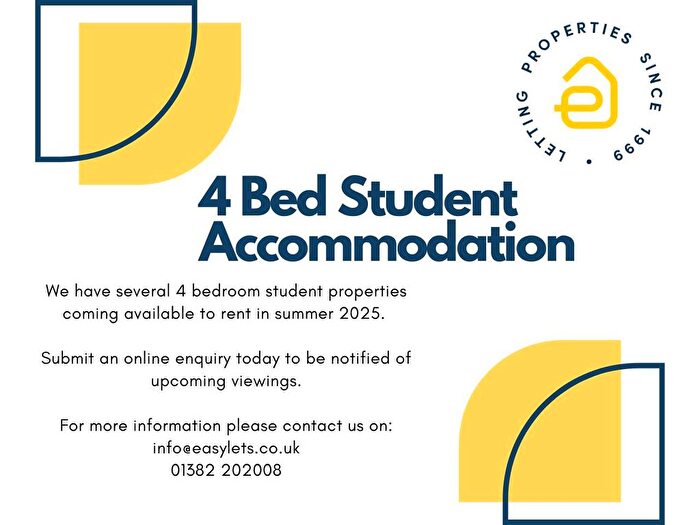 4 Bedroom Property To Rent In Bed Student Property, Easylets Office Nethergate, Dundee, DD1