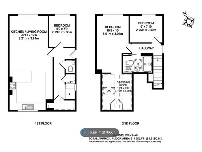 3 Bedroom Flat To Rent In Handel Way, Edgware, HA8