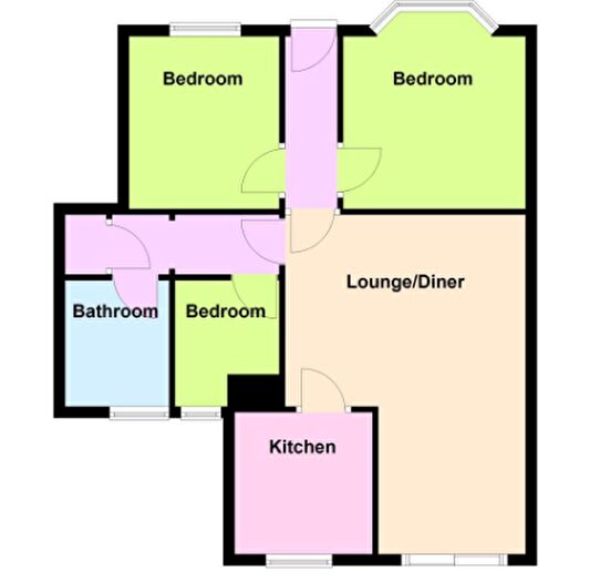 3 Bedroom Flat To Rent In Centrecourt Close, Worthing, BN14