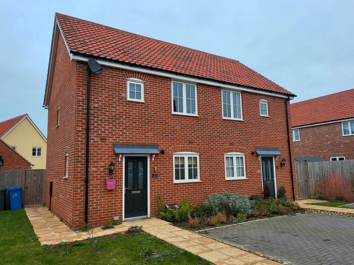 2 Bedroom Semi-Detached House For Sale In Pipistrelle Way, Capel St. Mary, Ipswich, IP9
