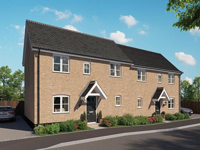 2 Bedroom Semi-Detached House For Sale In Off Roman Way, Halesworth, Suffolk, IP19