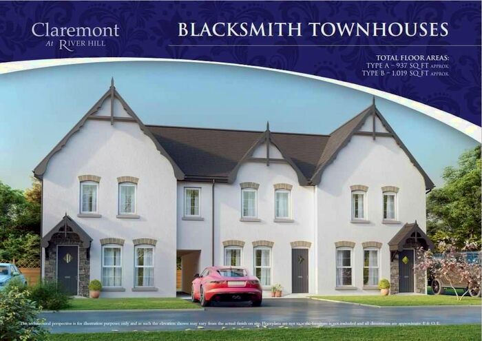 3 Bedroom End Of Terrace House For Sale In Claremont At River Hill, Bangor Road, Newtownards, County Down, BT23