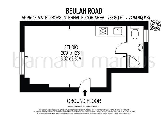 Studio To Rent In Beulah Road, Cuffley, Thornton Heath, CR7