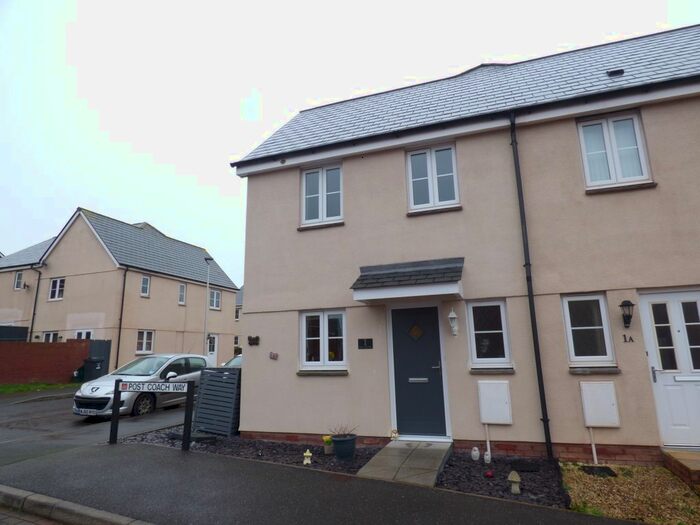 1 Bedroom End Of Terrace House To Rent In Post Coach Way, Cranbrook, Exeter, EX5