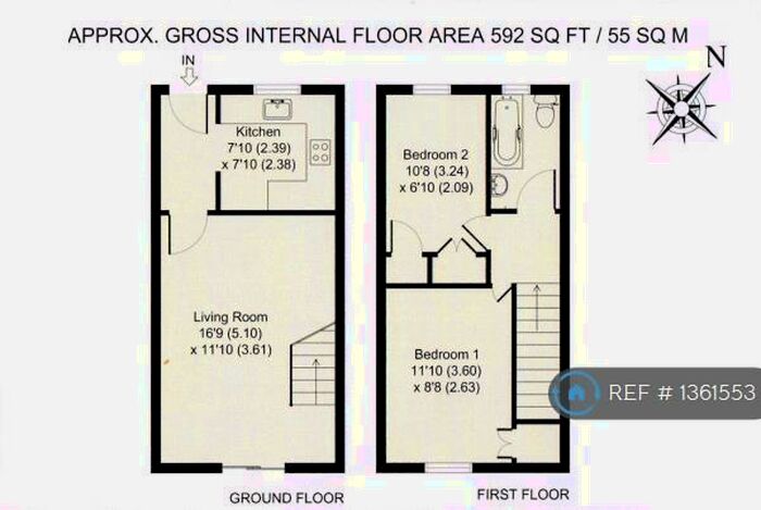 2 Bedroom Terraced House To Rent In Campion Place, Bicester, OX26