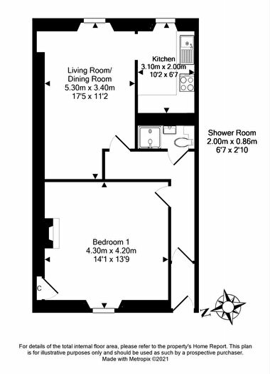 1 Bedroom Terraced House To Rent In Cobden Terrace, Edinburgh, Midlothian, EH11