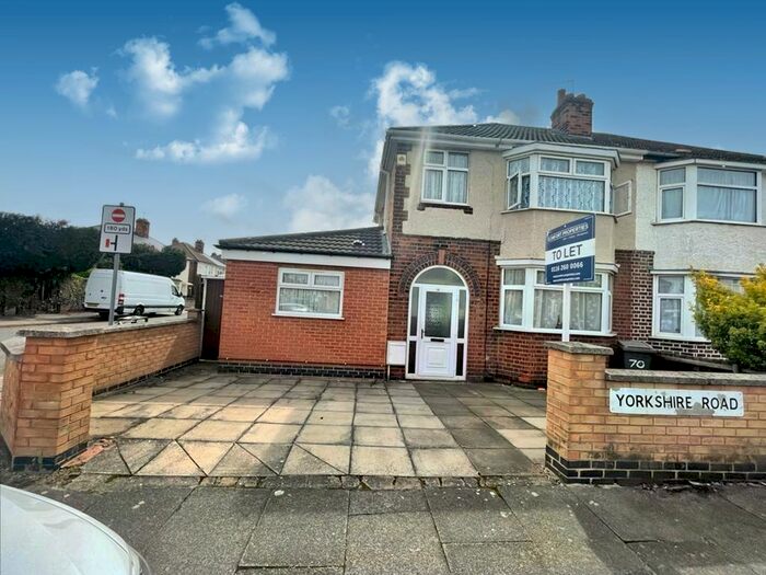 4 Bedroom Semi-Detached House To Rent In Yorkshire Road, Belgrave, Leicester, LE4