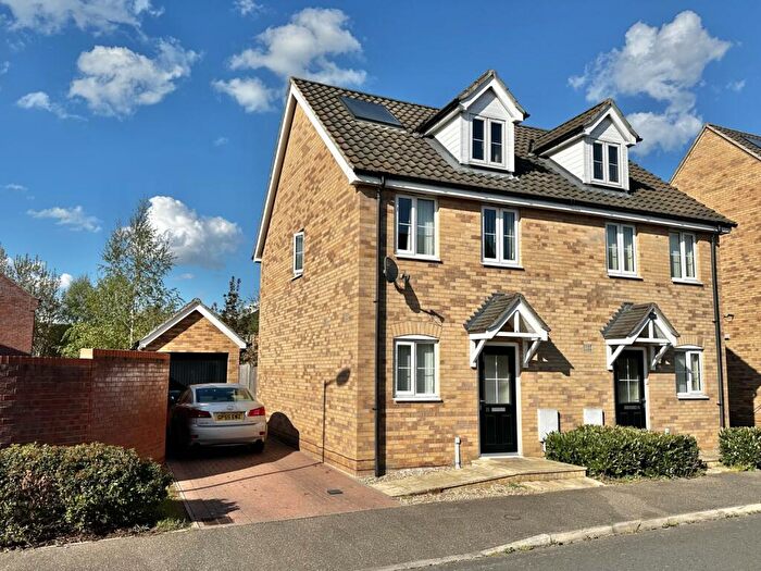 2 Bedroom Semi-Detached House For Sale In Harvester Lane, Beck Row, Bury St. Edmunds, Suffolk, IP28