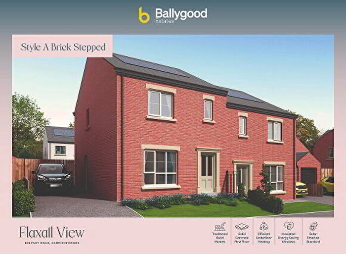 3 Bedroom Semi-Detached House For Sale In Style A (Stepped), Flaxall View, Carrickfergus, BT38