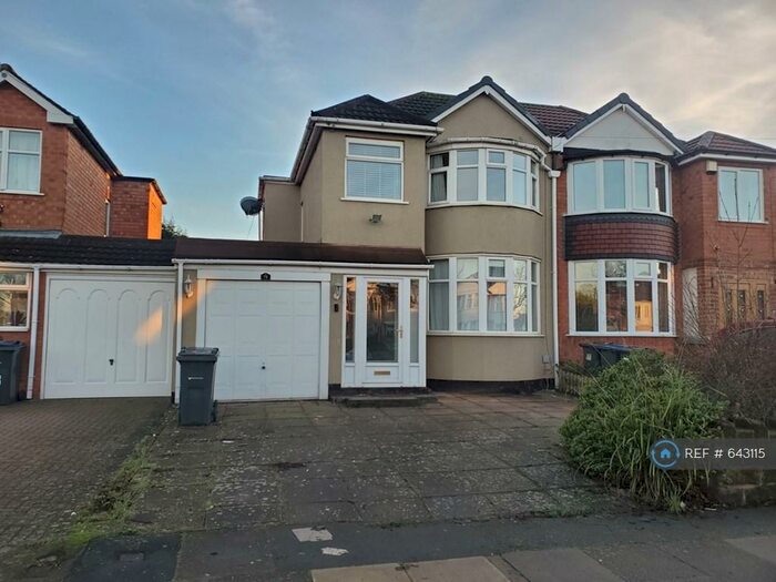 3 Bedroom Semi-Detached House To Rent In Cranes Park Road, Birmingham, B26