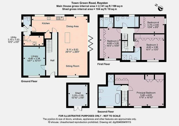 4 Bedroom Detached House For Sale In Town Green Road, Orwell, Royston, Hertfordshire, SG8