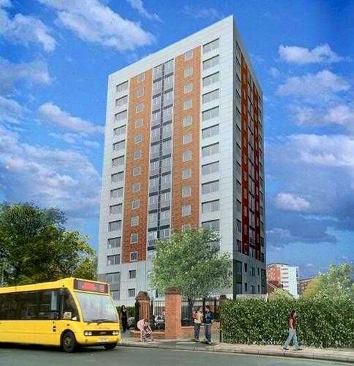 3 Bedroom Flat To Rent In Bispham House, Lace Street, Liverpool, L3