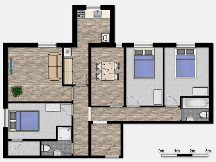 3 Bedroom Flat To Rent In Ferrybridge Road, Castleford, WF10