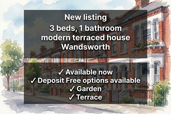 3 Bedroom Terraced House To Rent In Ringwood Gardens, London, SW15