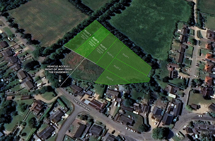 Land For Sale In Plot, Land On The West Side Of, The Causeway, Toppesfield, Halstead, Essex, CO9