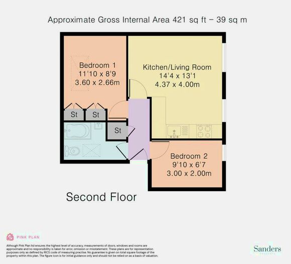 2 Bedroom Flat To Rent In Burder Road, Hackney, London, N1
