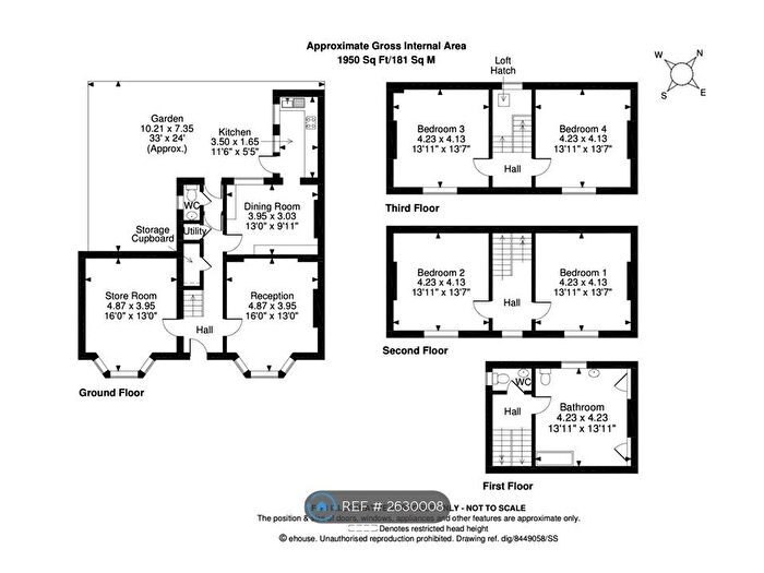 4 Bedroom Terraced House To Rent In Landseer Road, Ju, N19