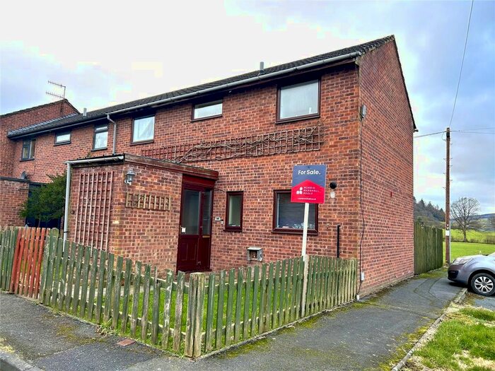 3 Bedroom End Of Terrace House For Sale In Maes Y Genlli, Clatter, Caersws, Powys, SY17