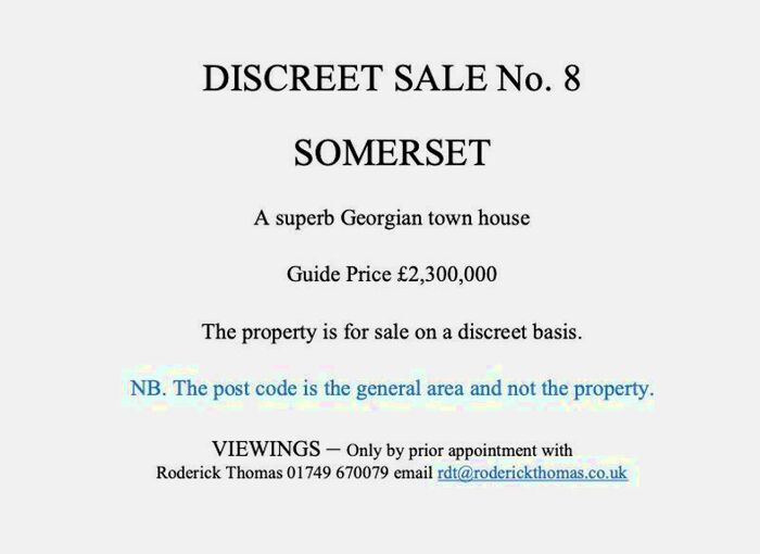 Property For Sale In A Sublime Townhouse In Somerset, TA11