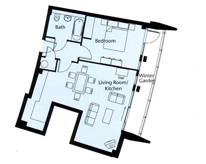 1 Bedroom Flat To Rent In Bridges Court, London, SW11