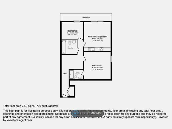 2 Bedroom Flat To Rent In City Loft, Salford, M50