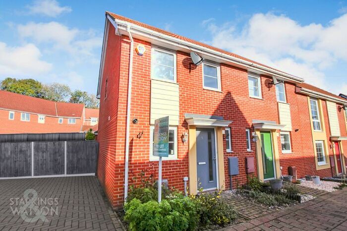 2 Bedroom Semi-Detached House To Rent In Rufus Street, Queens Hill, Costessey, Norwich NR8