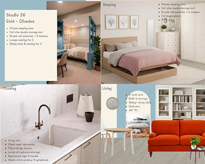 1 Bedroom Apartment To Rent In Gold Clivedon- Studio |Verney St, EX1