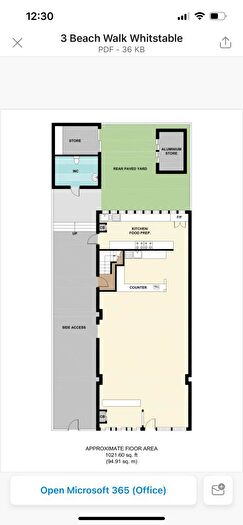 2 Bedroom Restaurant Retail Property / Shop For Sale In The Beach Cafe, & Beach Walk, Whitstable, CT5