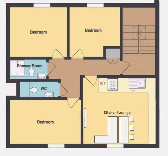 3 Bedroom Flat To Rent In College Court, College Road - Ref, CT1