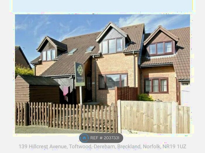 1 Bedroom Terraced House To Rent In Hillcrest Avenue, Dereham, NR19