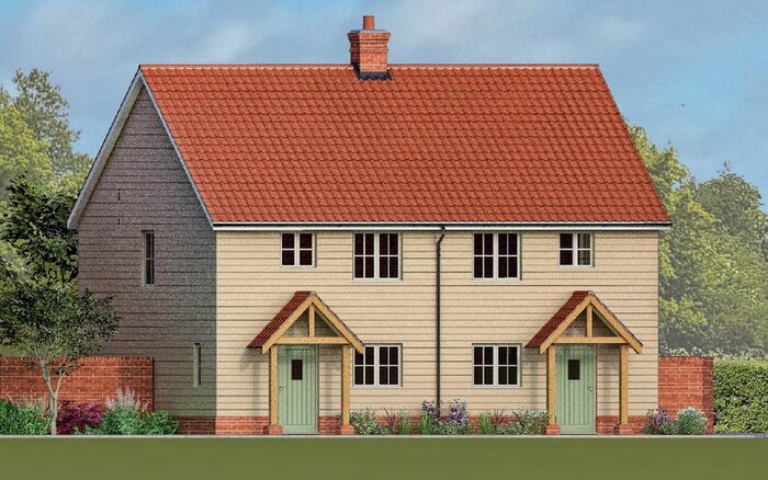 2 Bedroom Semi-Detached House For Sale In Woodbridge Road, Bredfield, Woodbridge IP13