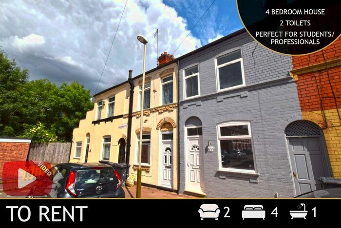 4 Bedroom Terraced House To Rent In Lambert Road, Leicester, Leicestershire, LE3