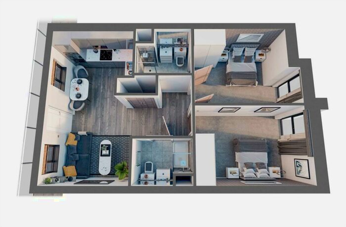 2 Bedroom Apartment To Rent In Baltic View, Brick Street, Liverpool, L1