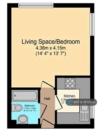 Studio To Rent In Capstone Road, Chatham, ME5