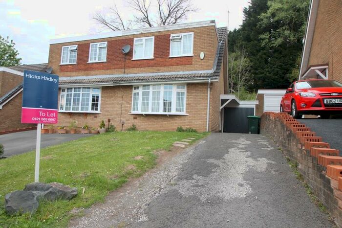 2 Bedroom Semi-Detached House To Rent In Hardwick Drive, Halesowen, West Midlands, B62