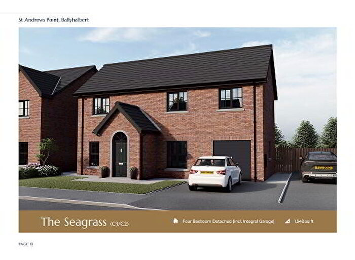 4 Bedroom Detached House With Garages For Sale In The Seagrass, St Andrews Point, Ballyhalbert, BT22