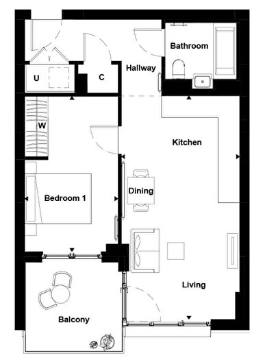 1 Bedroom Flat For Sale In Pegler Square, London, SE3