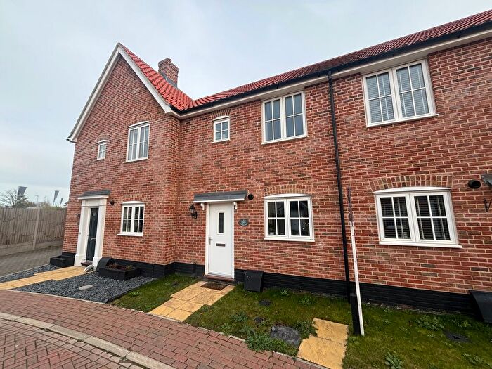 2 Bedroom Terraced House For Sale In Badger Close, Needham Market, Ipswich, IP6