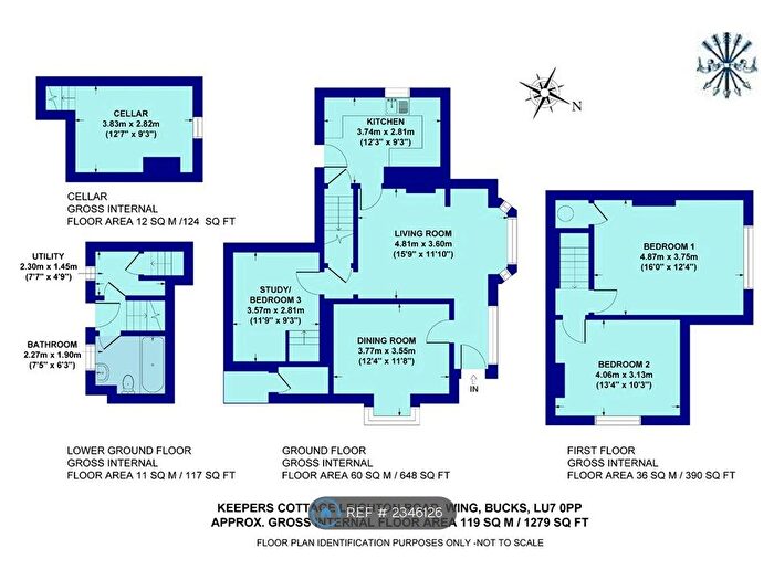 2 Bedroom Detached House To Rent In Ascott, Wing, Leighton Buzzard, LU7