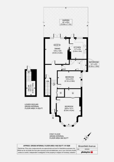 2 Bedroom Apartment To Rent In Broomfield Avenue, Palmers Green, N13