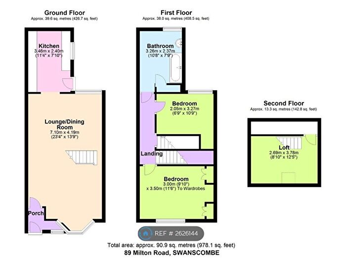 3 Bedroom Terraced House To Rent In Milton Road, Swanscombe, DA10
