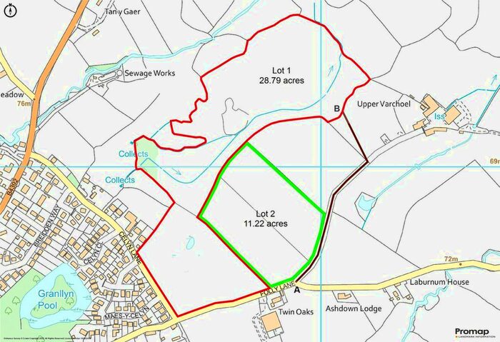 Land For Sale In Granllyn, Guilsfield, Welshpool, Powys, SY21