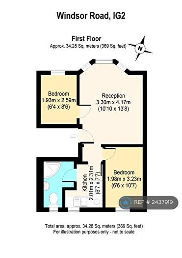2 Bedroom Flat To Rent In Windsor Road, Ilford, IG1