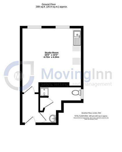 Studio To Rent In Streatham Place, Streatham Hill, London, SW2