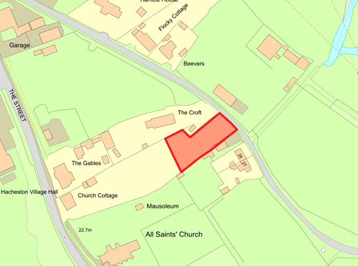 Land For Sale In Land On The North East Side Of Church Cottage, The Street, Hacheston, Woodbridge, Suffolk, IP13