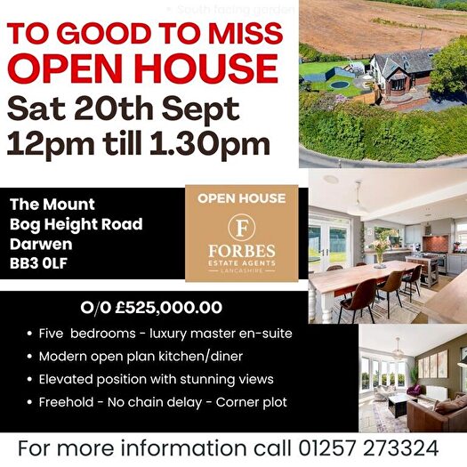 5 Bedroom Detached House For Sale In The Mount, Bog Height Road, Darwen, BB3