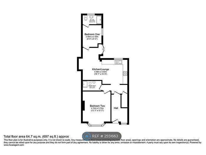 2 Bedroom Flat To Rent In Warren Avenue, Portsmouth, PO4